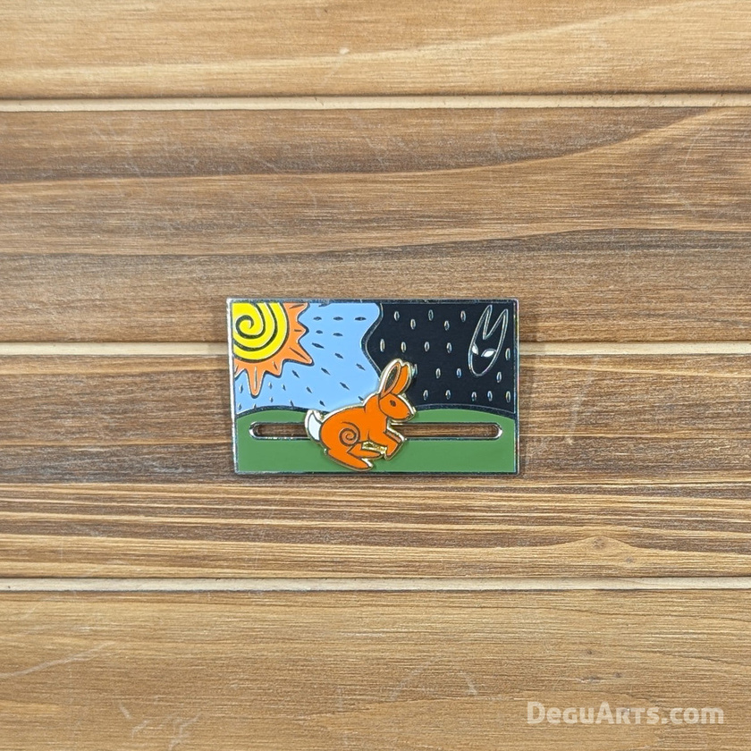 Sharable Merch: Watership Down Moving Enamel Pin