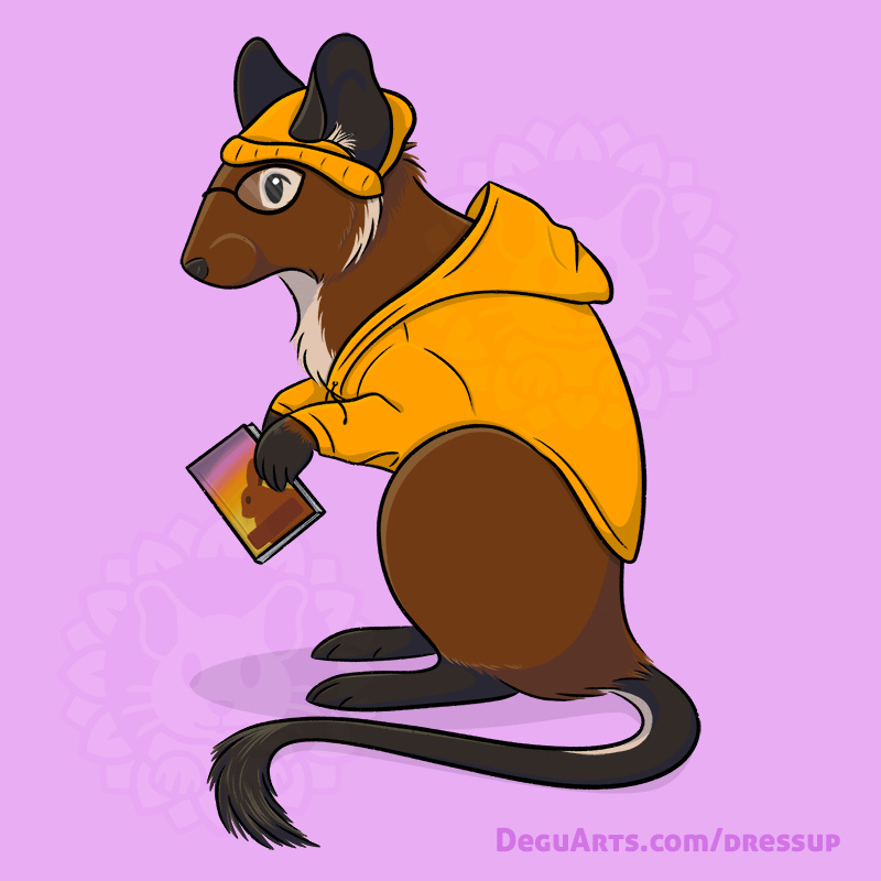 Sharable Art: Degu Dress-Up Game